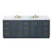 Altair Gazsi 84 Double Bathroom Vanity with Top Classic Blue Front View