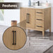 Altair Laurel 36" Single Bathroom Vanity with Top Weathered Fir Features