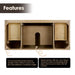 Altair Laurel 48 inch Single Bathroom Vanity with Top Weathered Fir Top View