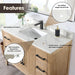 Altair Laurel 48" Single Bathroom Vanity with Top Weathered Fir Backsplash Included