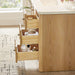 Altair Milner 48 Single Bathroom Vanity with Top Brushed Oak Drawer Side View