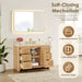 Altair Milner 48 Single Bathroom Vanity with Top Brushed Oak Soft Close Drawer