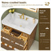 Altair Navan 36 Single Bathroom Vanity with Top Weathered Brown Countertop