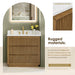 Altair Navan 36 Single Bathroom Vanity with Top Weathered Brown Rugged Material