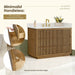 Altair Navan 48 inch Single Bathroom Vanity with Top Weathered Brown Handless