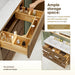 Altair Navan 60 Double Bathroom Vanity with Top Weathered Brown Ample Storage Space