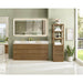 Altair Navan 72 Double Bathroom Vanity with Top Weathered Brown Front View Lifestyle