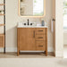Altair Velora 36 inch Single Bathroom Vanity with Top Mango Brown Front View