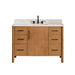 Altair Velora 48 Single Bathroom Vanity with Top Mango Brown Front View