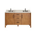 Altair Velora 60 Double Bathroom Vanity with Top Mango Brown Front View