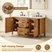 Altair Velora 60 inch Double Bathroom Vanity with Top Mango Brown Soft Close Design