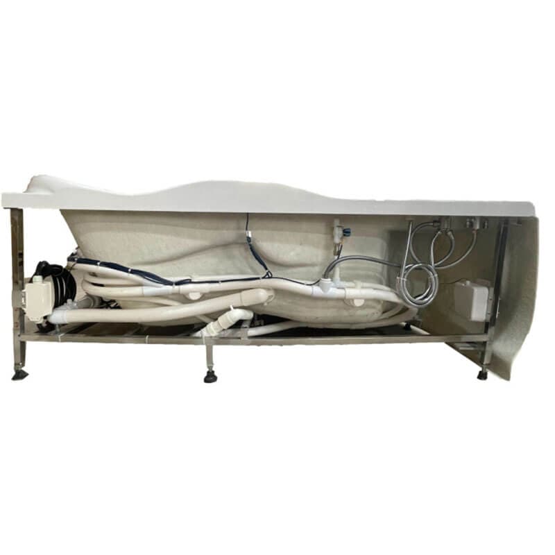 AM124ETL-L 6 ft Right Drain Corner Acrylic White Whirlpool Bathtub for Two Electrical Wiring