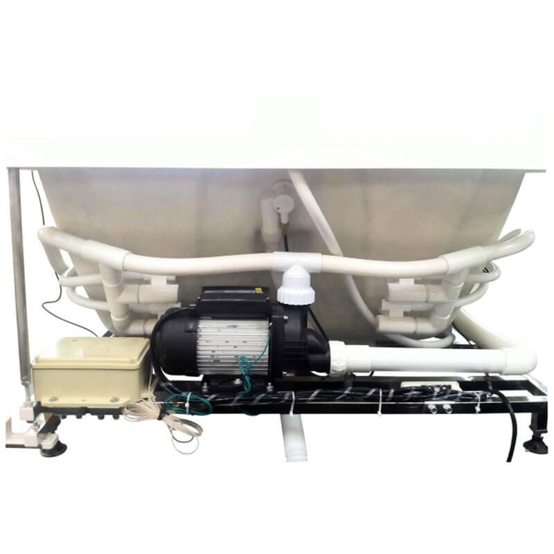 AM124ETL-L 6 ft Right Drain Corner Acrylic White Whirlpool Bathtub for Two Underside Plumbing System