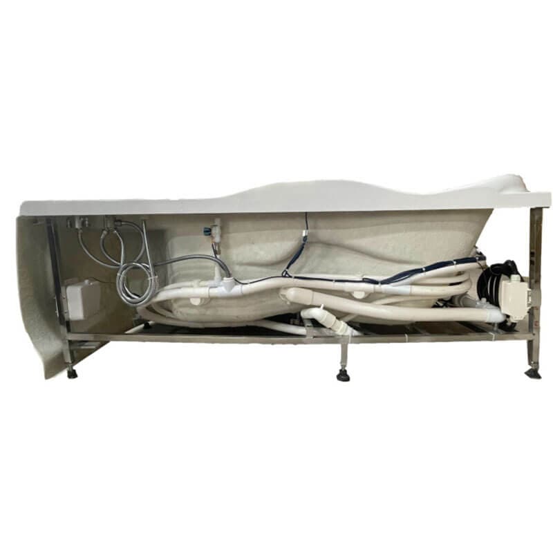 AM124ETL-R 6 ft Right Corner Acrylic White Whirlpool Bathtub for Two Electrical Wiring