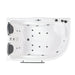 AM124ETL-R 6 ft Right Corner Acrylic White Whirlpool Bathtub for Two Top View