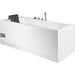 AM154ETL-R5 5 ft Acrylic White Rectangular Whirlpool Bathtub with Fixtures Corner View