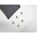 AM154ETL-R5 5 ft Acrylic White Rectangular Whirlpool Bathtub with Fixtures Headrest With Clustered Jets