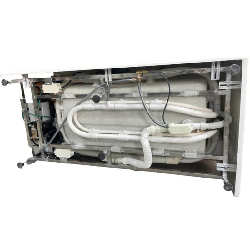 AM154ETL-R5 5 ft Acrylic White Rectangular Whirlpool Bathtub with Fixtures Plumbing & Electrical