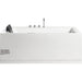 AM154ETL-R5 5 ft Acrylic White Rectangular Whirlpool Bathtub with Fixtures Side View