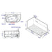 AM175-L 57 inch White Acrylic Jetted Whirlpool Bathtub with Fixtures Specification