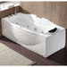 AM189ETL-L 6 ft Right Drain Acrylic White Whirlpool Bathtub with Fixtures Corner View