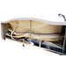 AM189ETL-L 6 ft Right Drain Acrylic White Whirlpool Bathtub with Fixtures Flexible Hoses and Pvc Pipes
