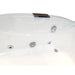 AM189ETL-L 6 ft Right Drain Acrylic White Whirlpool Bathtub with Fixtures Jet Nozzles