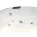 AM189ETL-R 6 ft Left Drain Acrylic White Whirlpool Bathtub with Fixtures Chrome Jet Nozzles