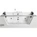 AM189ETL-R 6 ft Left Drain Acrylic White Whirlpool Bathtub with Fixtures Glossy White Tub Body