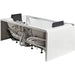 AM189ETL-R 6 ft Left Drain Acrylic White Whirlpool Bathtub with Fixtures Internal Plumbing