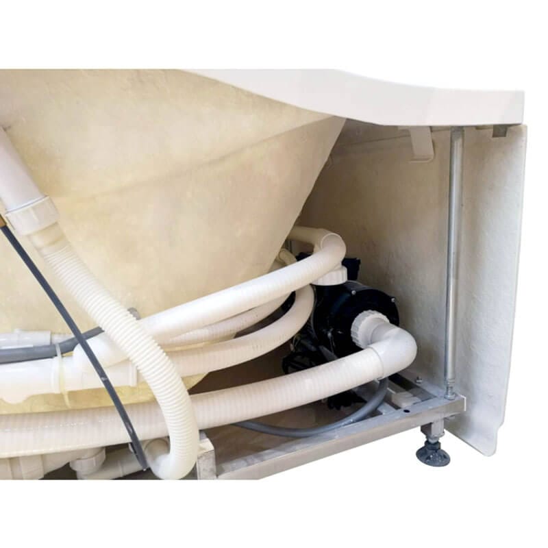 AM189ETL-R 6 ft Left Drain Acrylic White Whirlpool Bathtub with Fixtures Plastic Tub Shell