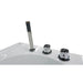 AM189ETL-R 6 ft Left Drain Acrylic White Whirlpool Bathtub with Fixtures Rectangular Handheld Shower Head