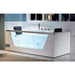 AM189ETL-R 6 ft Left Drain Acrylic White Whirlpool Bathtub with Fixtures Transparent Front Panel