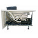 AM198ETL-L 5 ft Clear Rounded Left Corner Acrylic Whirlpool Bathtub White and Gray Pipes