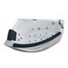 AM198ETL-R 5 ft Clear Rounded Right Corner Acrylic Whirlpool Bathtub Corner Top View