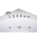 AM200 5' Rounded Modern Double Seat Corner Whirlpool Bathtub with Fixtures Handheld Chrome Showerhead