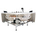 AM200 5' Rounded Modern Double Seat Corner Whirlpool Bathtub with Fixtures Mechanical Components