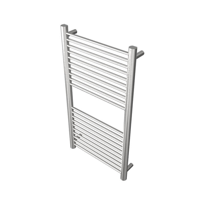 Amba Antus a2036.2 20 Bar Hardwired Towel Warmer Brushed Stainless Corner View