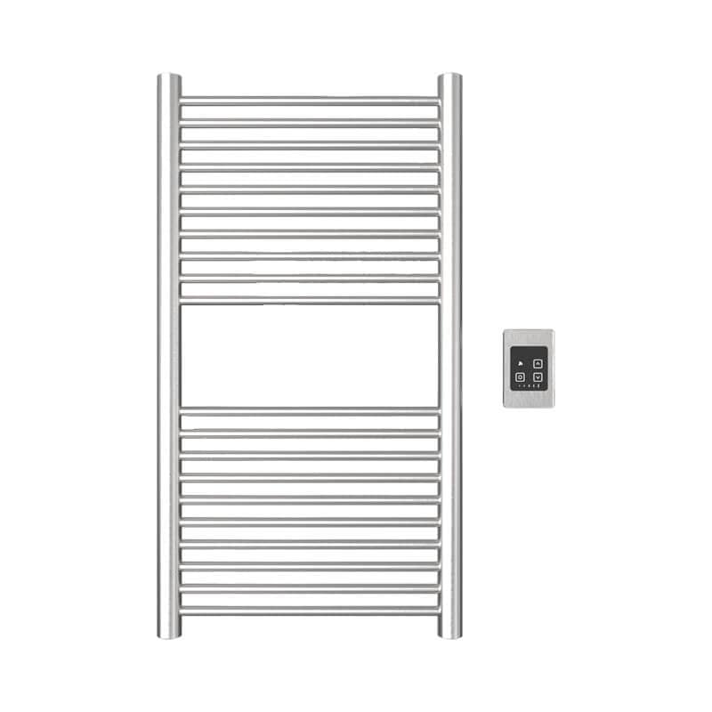 Amba Antus a2036.2 20 Bar Hardwired Towel Warmer Brushed Stainless Front View
