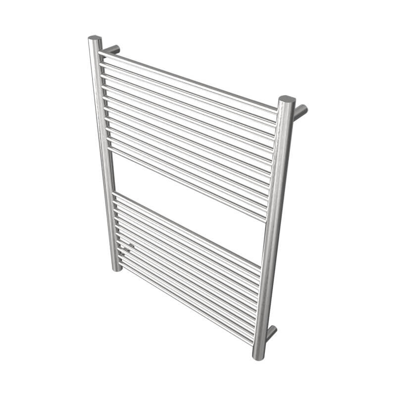 Amba Antus a2836.2 20 Bar Hardwired Towel Warmer Brushed Stainless Corner View