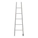 Amba Jeeves Model a Ladder 5 Bar Hardwired Drying Rack in Polished Stainless Front View