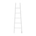 Amba Jeeves Model a Ladder 5 Bar Hardwired Drying Rack in White Front View