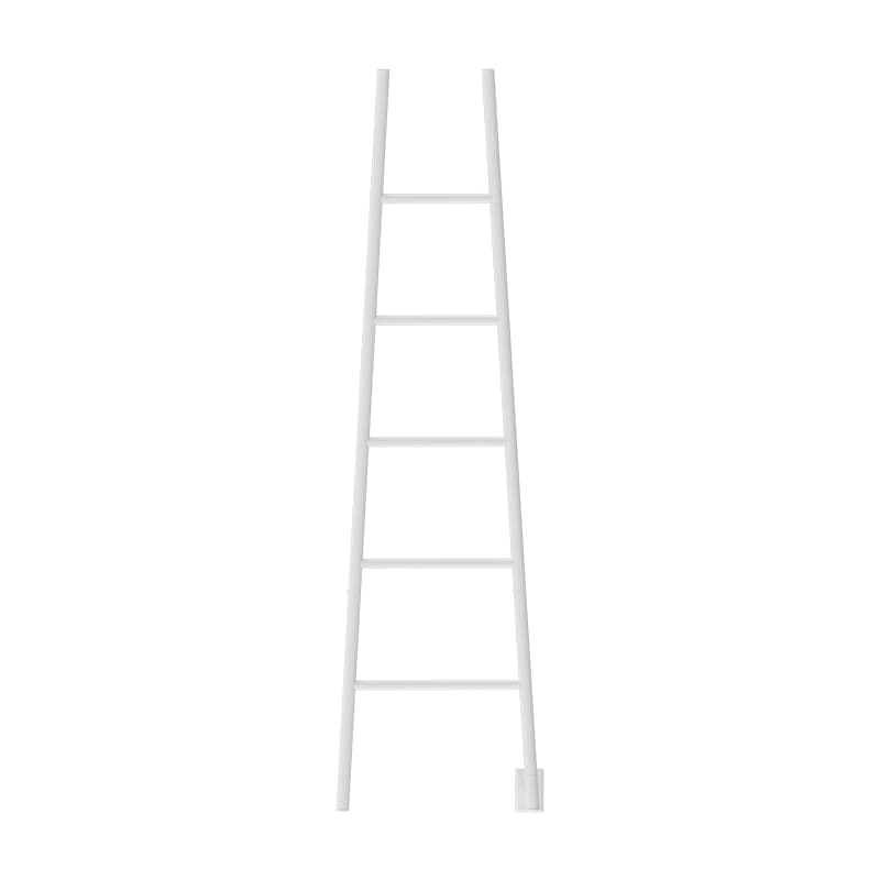 Amba Jeeves Model a Ladder 5 Bar Hardwired Drying Rack in White Front View