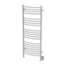 Amba Jeeves Model D Curved 20 Bar Hardwired Towel Warmer in White Corner View