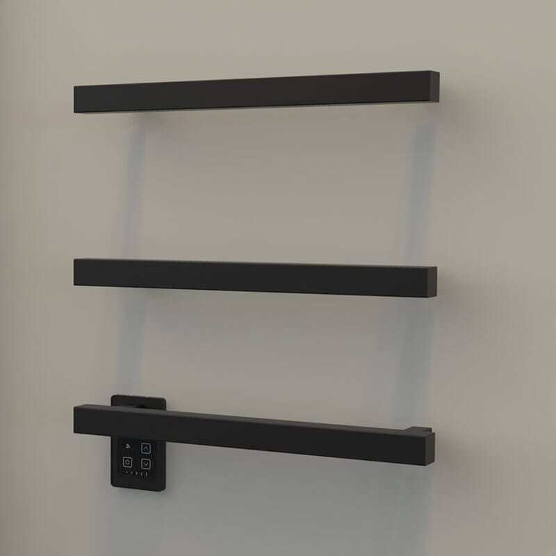 Amba Modello I Square 40 Inch Hardwired Single Bar Matte Black Close Up