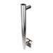 Amba Modello I Round 20 Hardwired Single Bar Polished Stainless Vertical Corner View