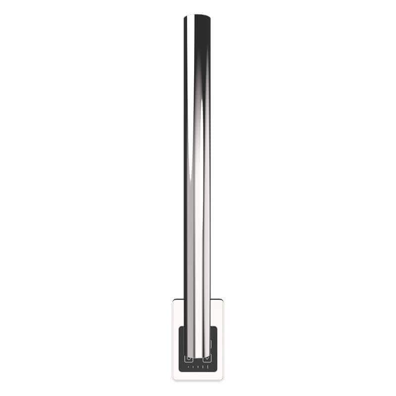 Amba Modello I Round 20 Hardwired Single Bar Polished Stainless Vertical Front View