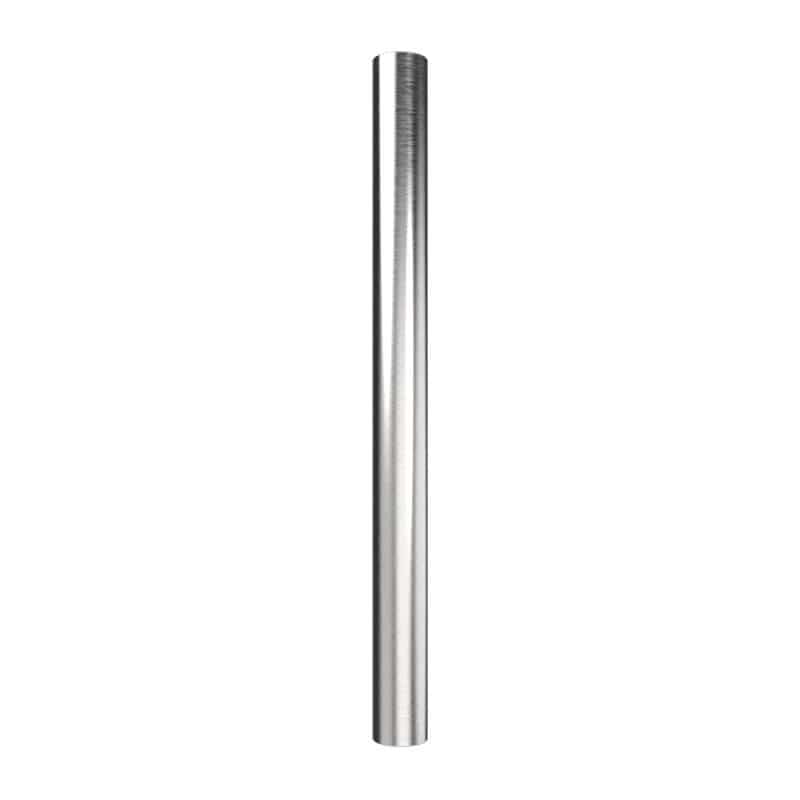 Amba Modello I Round 20 Inch Hardwired Single Bar Brushed Stainless Vertical Front