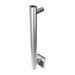 Amba Modello I Round 20 Inch Hardwired Single Bar Brushed Stainless Vertical Side