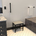 Amba Modello I Round 20 Inch Hardwired Single Bar Matte Black Bathroom Set Up